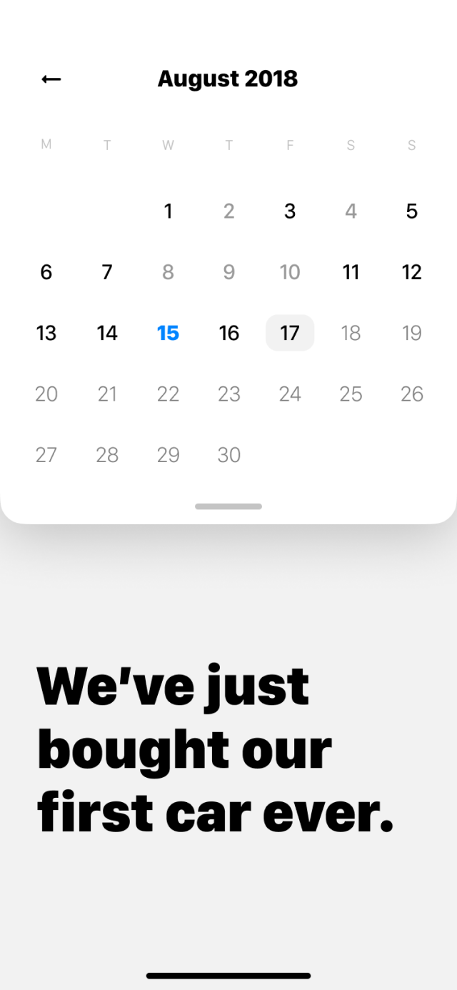 Screenshot – Navigate quickly with calendar